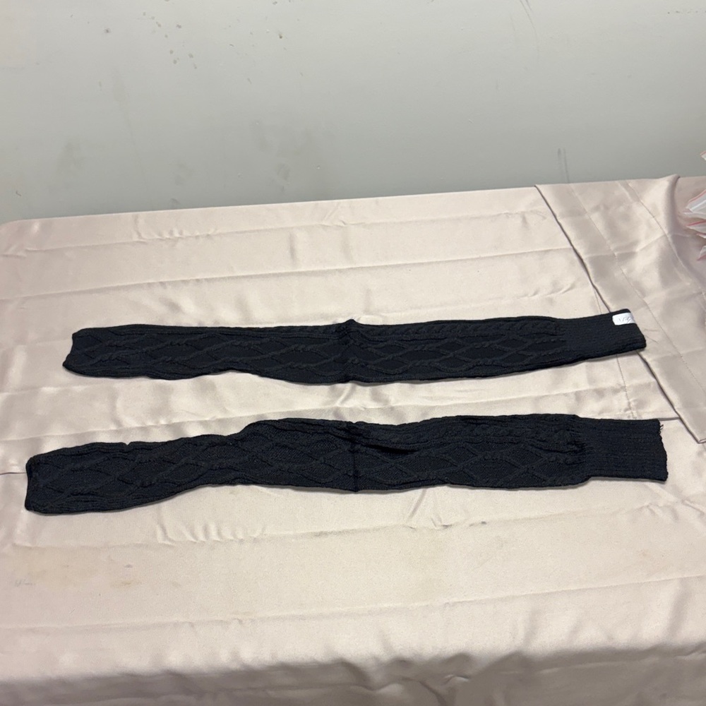 Bundle of Ten Black Cable Knit Socks - Picture 4 of 5